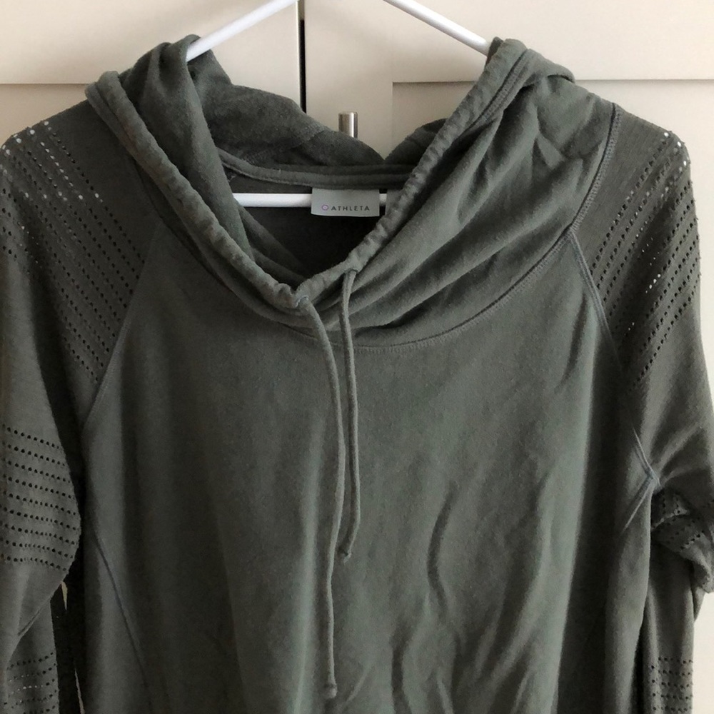 Olive Athleta lightweight hoodie